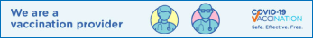 Badge indicating the clinic is a vaccination provider